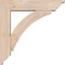 Ekena Millwork Thorton Traditional Smooth Bracket w/ Offset Brace, Douglas Fir, 5 1/2"W x 22"D x 22"H BKT0604X22X22THR01SDF - alternate 3